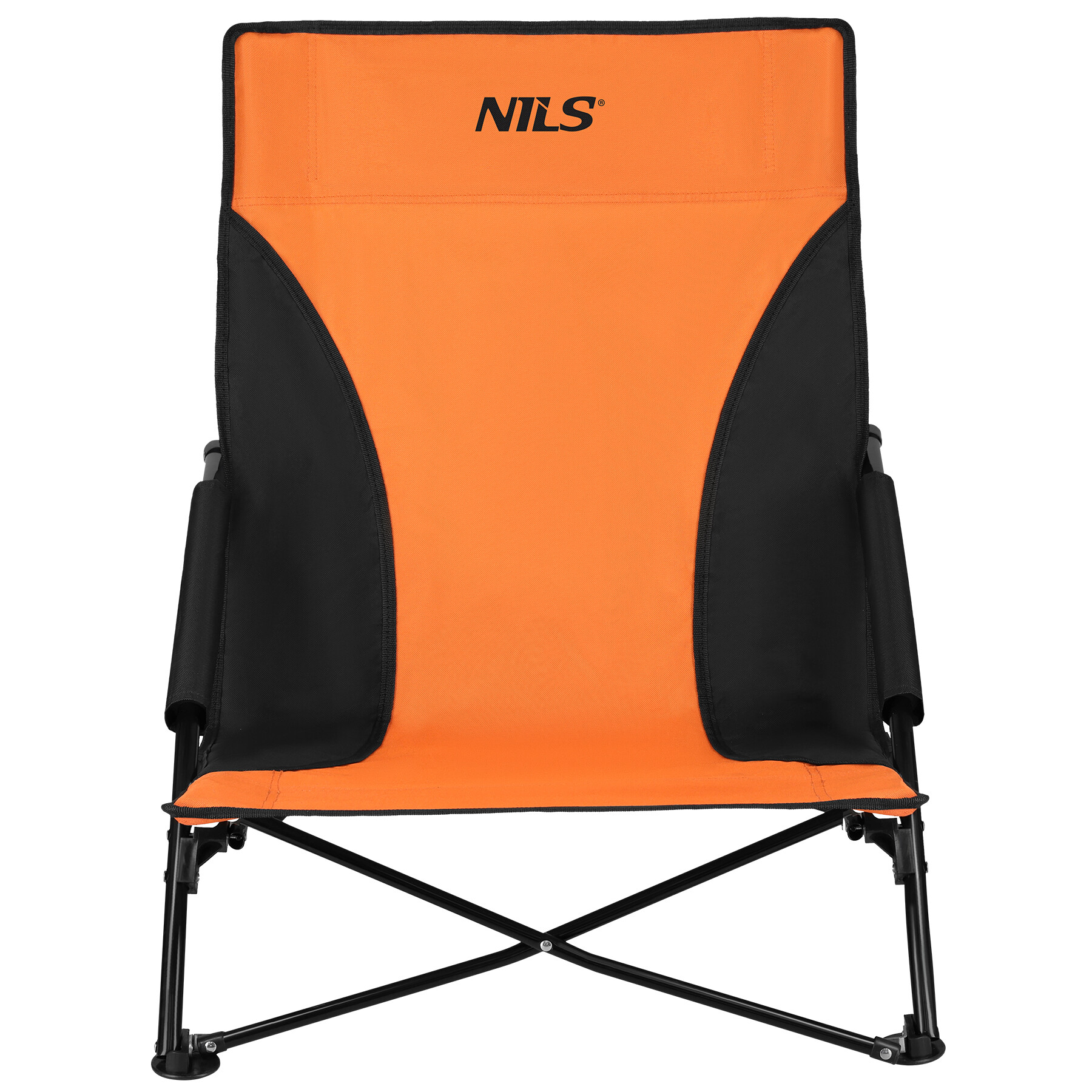 Plážové křeslo NILS NC3035 oranžovo-černé