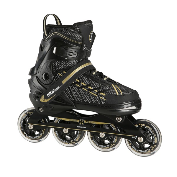 Kolečkové brusle NILS Extreme NA1128 černo-zlaté XL(43-45)