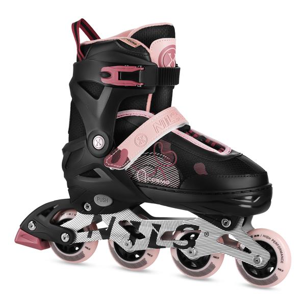 Kolečkové brusle NILS Extreme NA13808 růžové M(34-37)