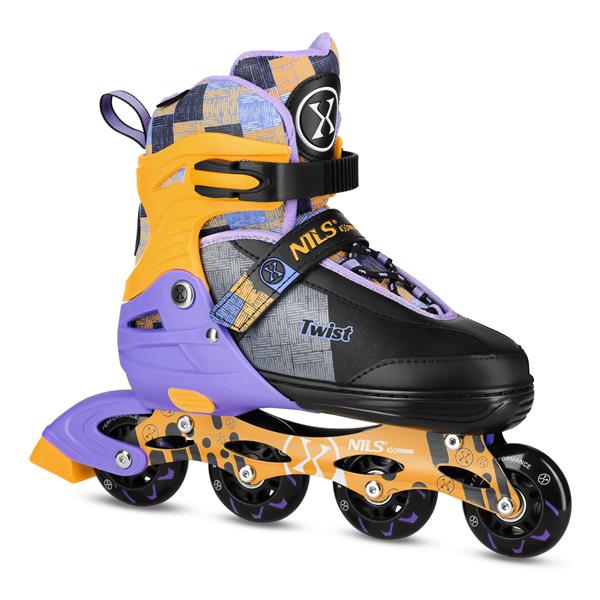 Kolečkové brusle NILS Extreme NA13810 žluté S(31-34)
