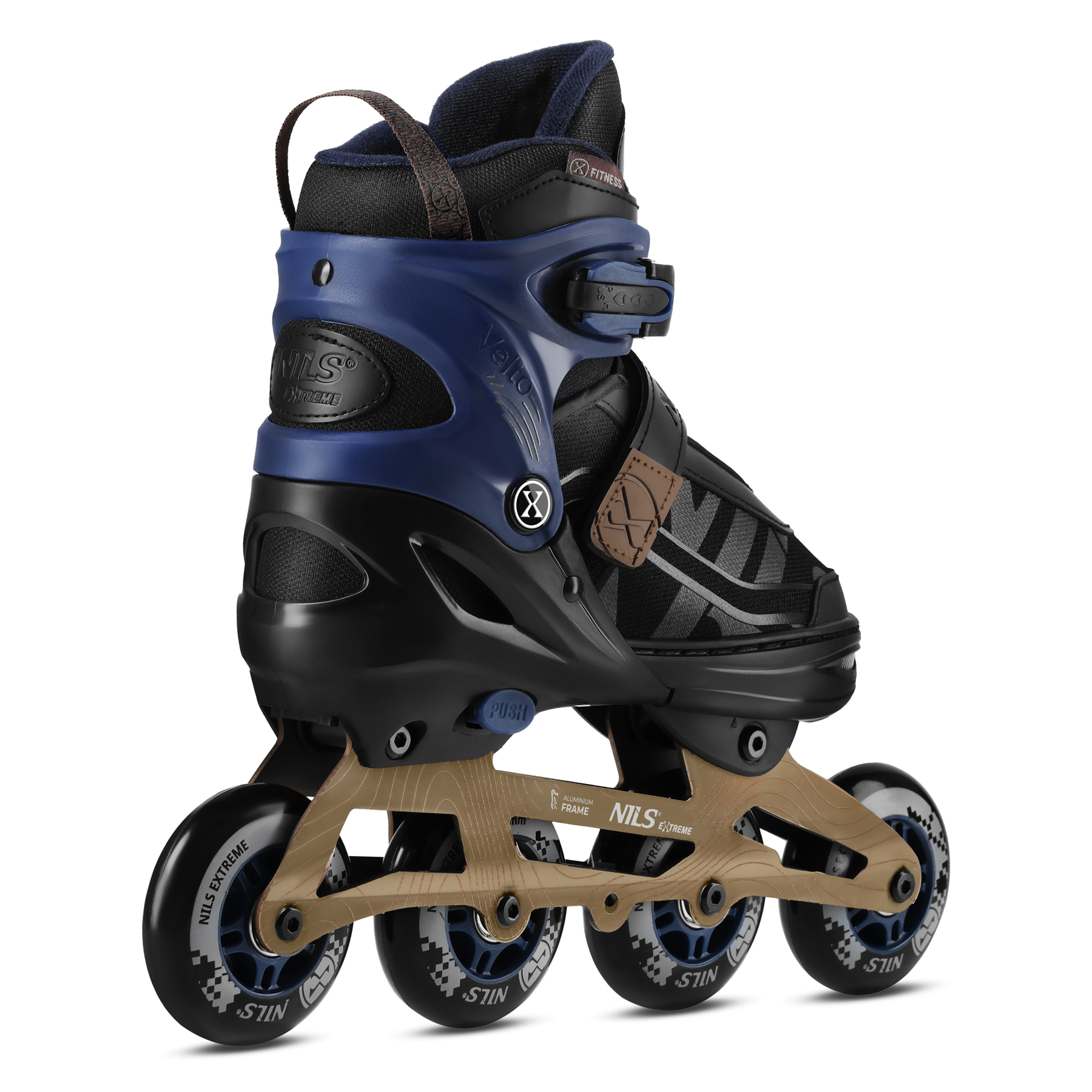 Kolečkové brusle NILS Extreme NA684 Velto modré M(35-38)