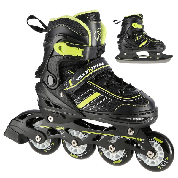 Brusle NILS Extreme NH18191 2v1 černo-žluté M(34-38)