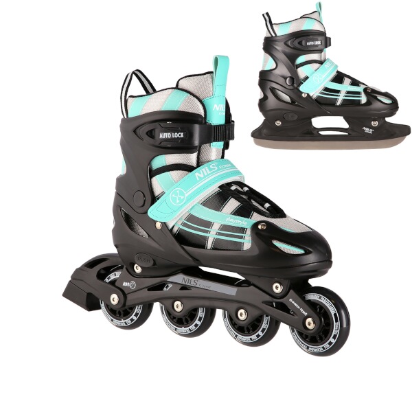 Brusle NILS Extreme NH18366A 2v1 černo-zelené S(31-34)