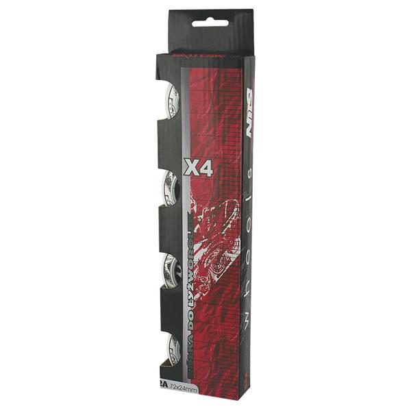 KOLEČKA NILS EXTREME PU 76x24 BÍLÉ (4KS)