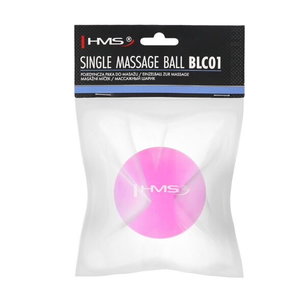 Masážní míč HMS BLC01 růžový - Lacrosse Ball (obrázek 5)