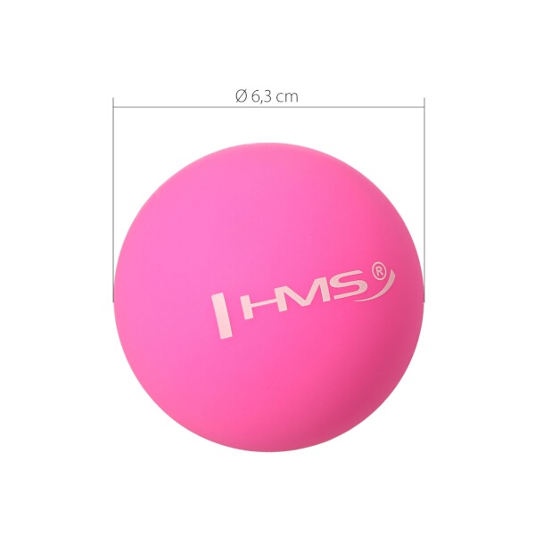 Masážní míč HMS BLC01 růžový - Lacrosse Ball (obrázek 4)
