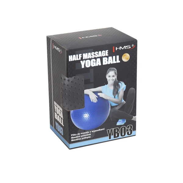 YB03N 75CM ČERNÝ MASÁŽNÍ GYMNASTICKÝ MÍČ HMS