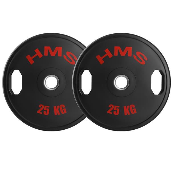 Sada pogumovaných olympijských kotoučů HMS TOG25 2 x 25 kg