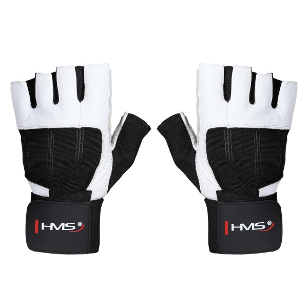 Fitness rukavice HMS RST04 bílé L