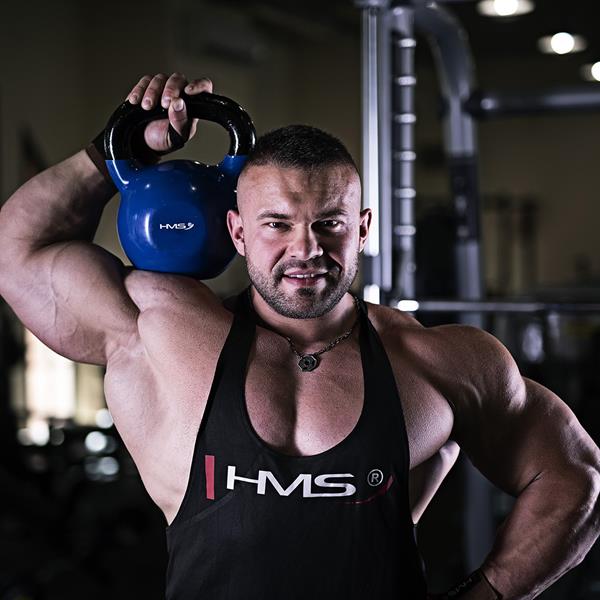 Kettlebel HMS KN 10 kg pokrytý vinylem