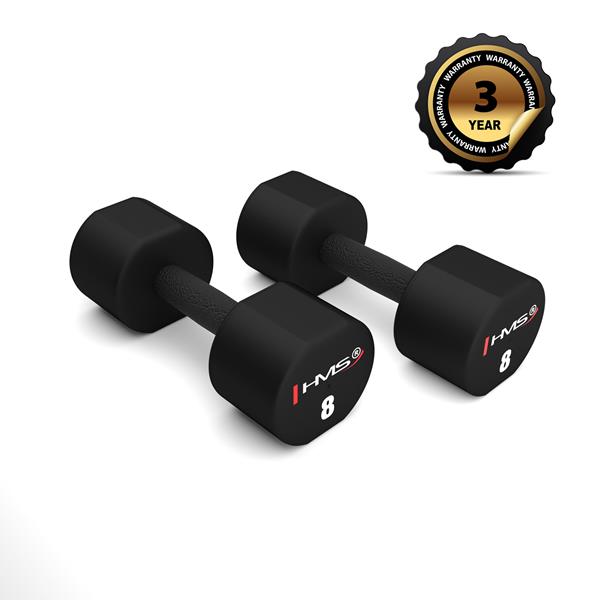 HPT08 2 x 8 KG POLYURETANOVÉ JEDNORUČNÍ ČINKY HMS