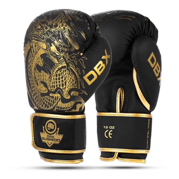 Boxerské rukavice DBX BUSHIDO Gold Dragon 16oz.