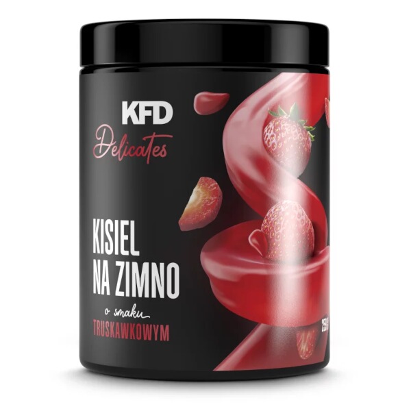 KFD ovocný dezert (kysel) s jahodovou příchutí 259 g po expiraci