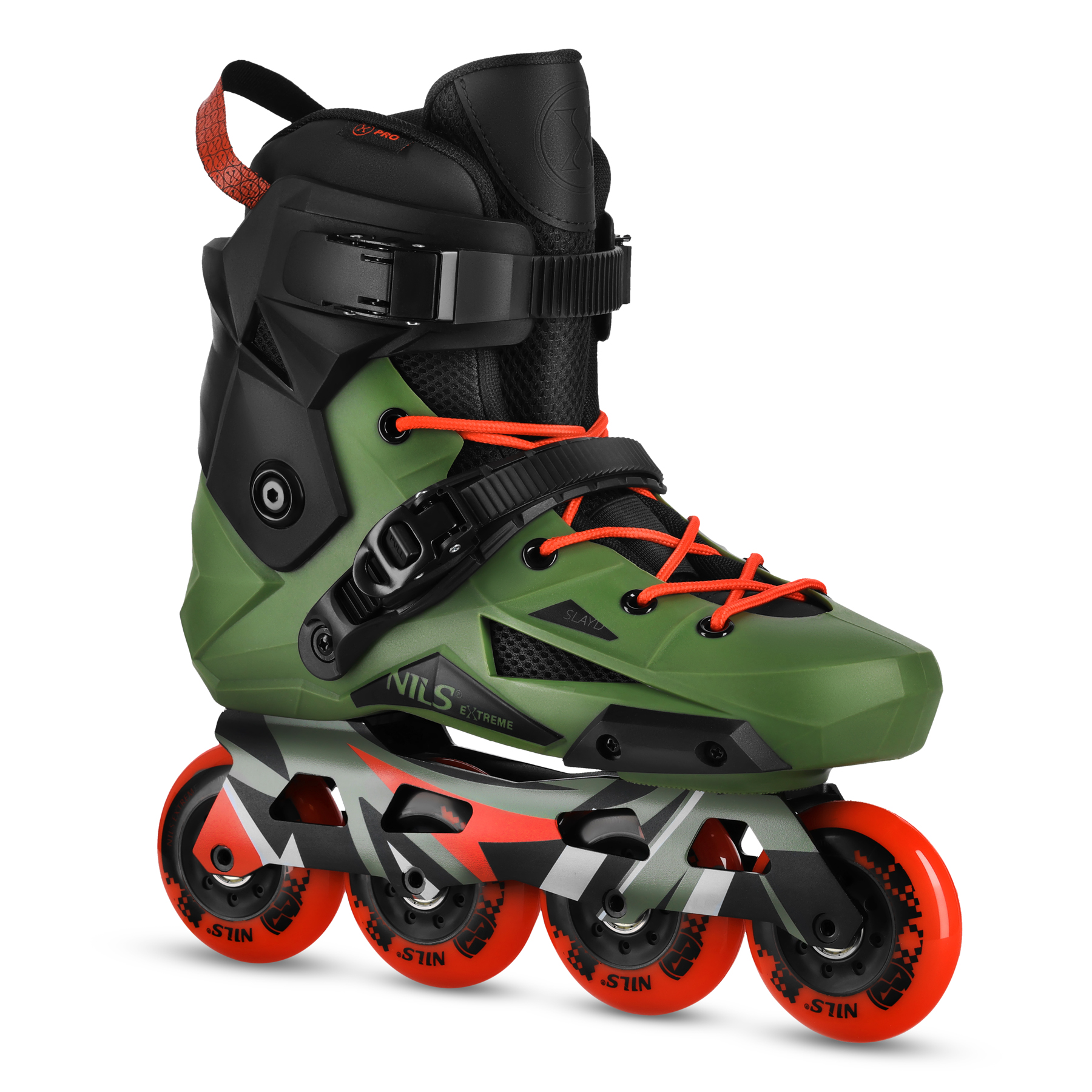 Slalomové brusle NILS Extreme NA1601 Slayd zelené 40