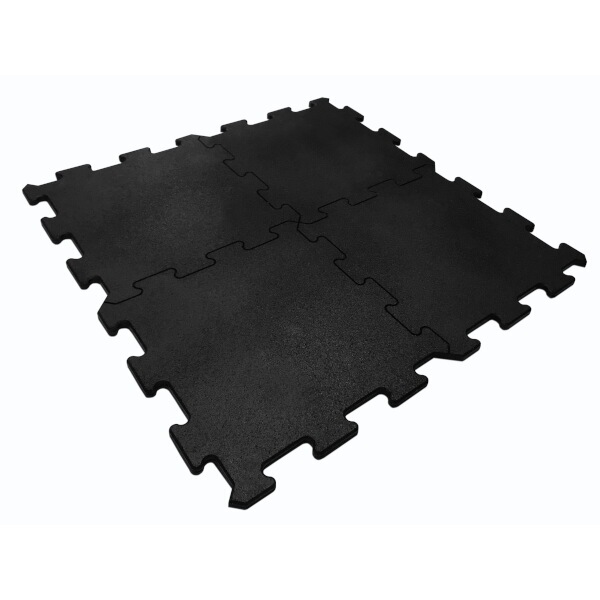 Gumová puzzle podlaha AbiFloor 100 x 100 x 2 cm černá