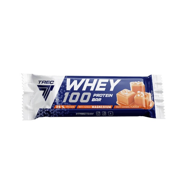 Trec Whey 100 proteinová tyčinka 40g s příchutí slaného karamelu