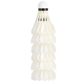 Bílé badmintonové míčky z pěří NILS NL6206 6ks