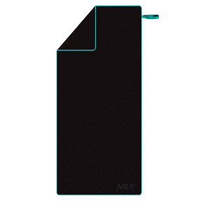 Ručník z mikrovlákna NILS NCR13 černý/modrý