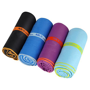 Ručník z mikrovlákna NILS aqua NAR12 modrý/světle modrý