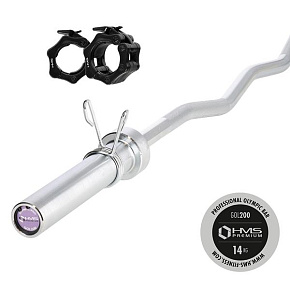 Olympijská osa lomená HMS Premium GOL200 150 x 5 cm + ZG1000