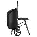 Nákupní taška na kolečkách NILS NC4303 40L černá se sedátkem
