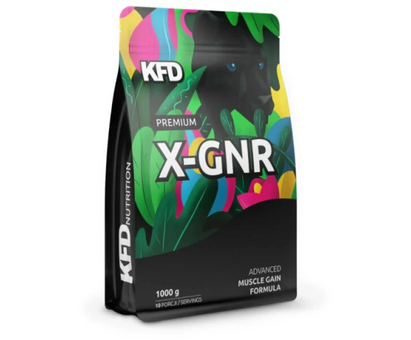 KFD Premium X-Gainer 1000 g s banánovo-jahodovou příchutí