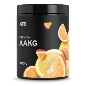 KFD Premium AAKG arginin alfa-ketogluturát 300 g s příchutí pomeranč-citrón