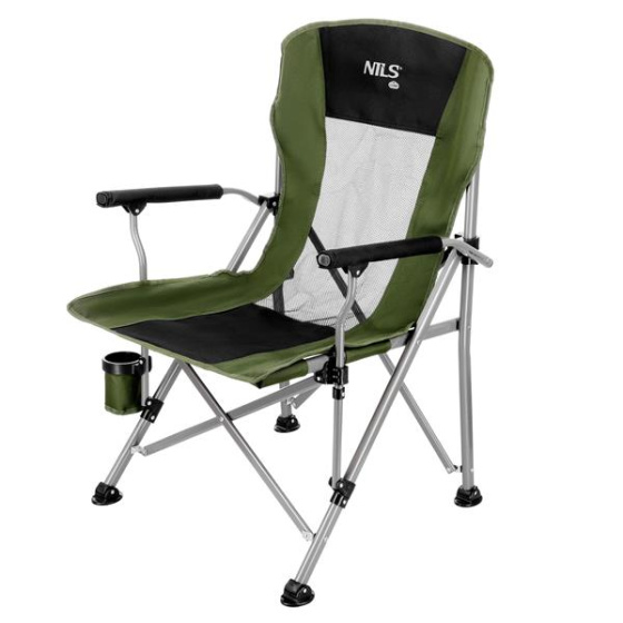 Skládací křeslo NILS Camp NC3701 zelené