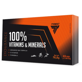 Multivitamíny Trec Endurance 100% Vitamins & Minerals - 60 kapslí