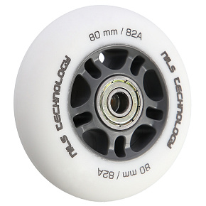 Matná kolečka NILS Extreme PU 80x24 82A s ložisky ABEC 9, bílá, 4 ks Matná kolečka NILS Extreme PU 80x24 82A s ložisky ABEC 9, bílá, 4 ks