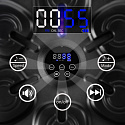 Elektronický boxerský terč HMS TB13 s LED, Bluetooth a rukavicemi (Music Boxing Machine)