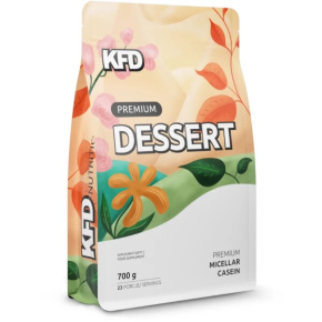Micelární kasein KFD Premium Dessert 700 g s malinovou příchutí