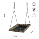 Obdelníková houpačka typu čapí hnízdo NILS Camp NB5043 maskáčová