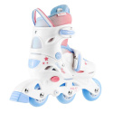 Dětské kolečkové brusle NILS Fun NJ1190 3v1 Three Steps bílé