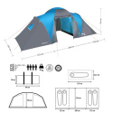 Rodinný stan NILS Camp NC6431 Highland IV modrý/šedý