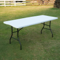 Skládací kempingový stůl NILS Camp NC1618 bílý