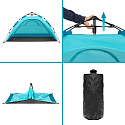 Pop-up plážový stan NILS NC4802 modrý