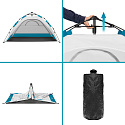 Pop-up plážový stan NILS NC4802 šedý