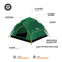 Pop-up stan NILS Camp NC4801 Shadow 2 zelený