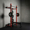 Multifunkční skládací posilovací stojan - Power Rack HMS KLT34 červený
