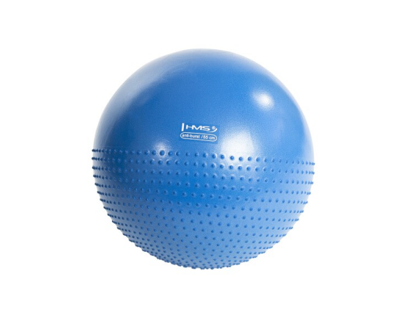 Masážní gymnastický míč HMS YB03 55 cm, modrý