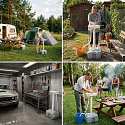 Přenosné umyvadlo NILS Camp NC0026 s akumulátorovou pumpou