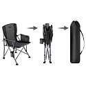 Skládací rybářské křeslo NILS Camp NC3309 šedo-černé