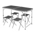 Sada skládacího kempingového stolu a židliček NILS Camp NC1633 tmavě šedá