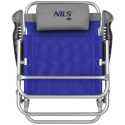 Skládací kempingové křeslo NILS Camp NC3502 šedé/modré
