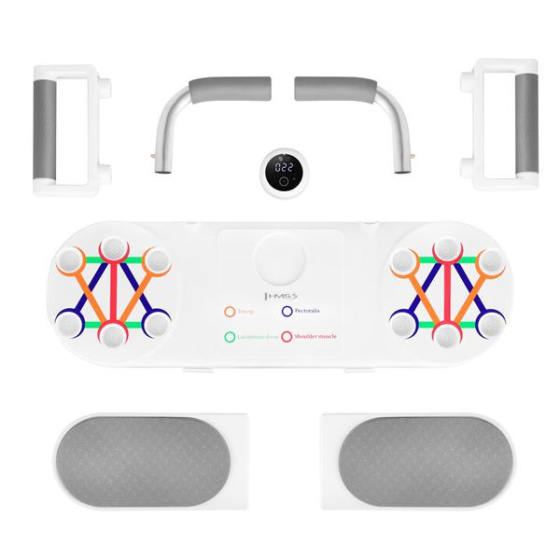 Multifunkční tréninková deska na kliky a břicho HMS DBP03