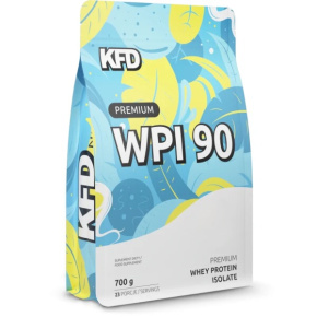 90% WPI protein KFD Premium WPI 90 700 g s příchutí slaného karamelu