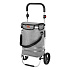 Skládací nákupní taška na kolečkách NILS NC4305 Premium 50L šedá