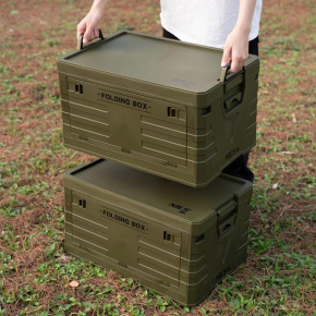 Skládací box s víkem NILS Camp NCB4004 50L zelený