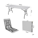 Skládací kempingový stůl NILS Camp NC1618 bílý
